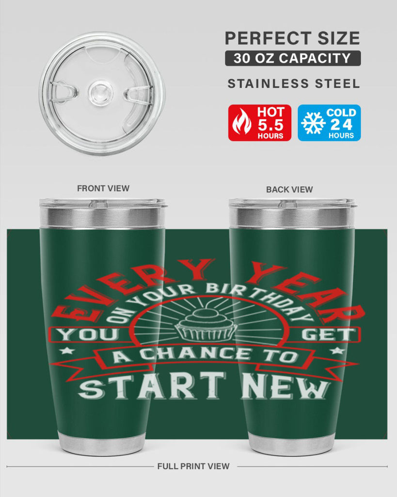 Every year on your birthday you get a chance to start new Style 86#- birthday- tumbler