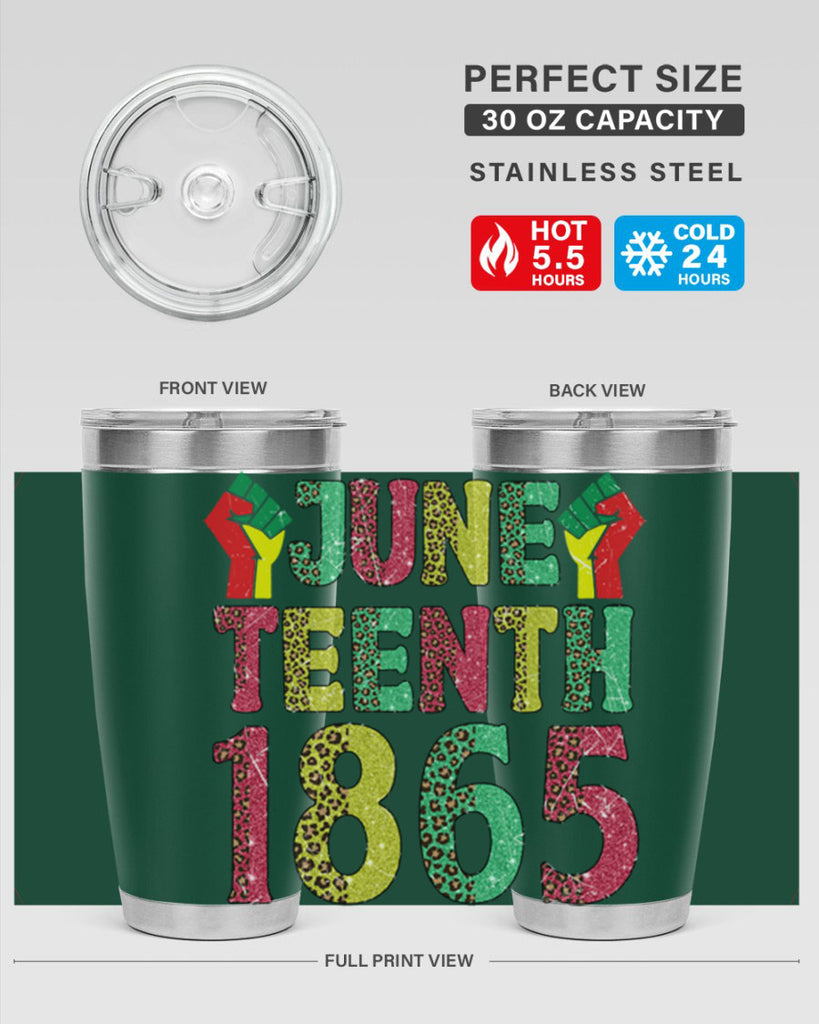 Fist Juneteenth Since 1865 Design Png 10#- Juneteenth- tumbler