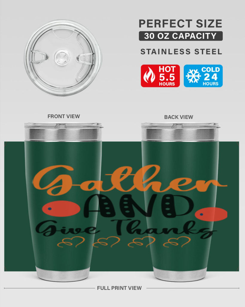 Gather And Give Thanks 188#- fall- Tumbler