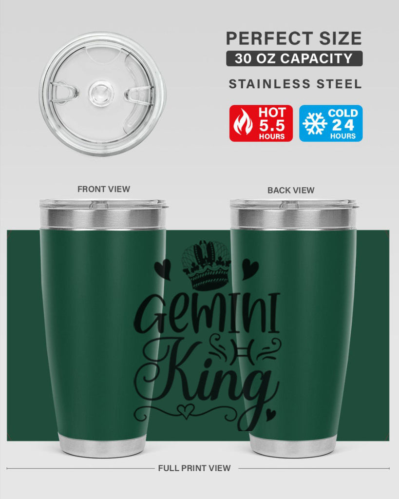 Gemini king 228#- zodiac- Tumbler
