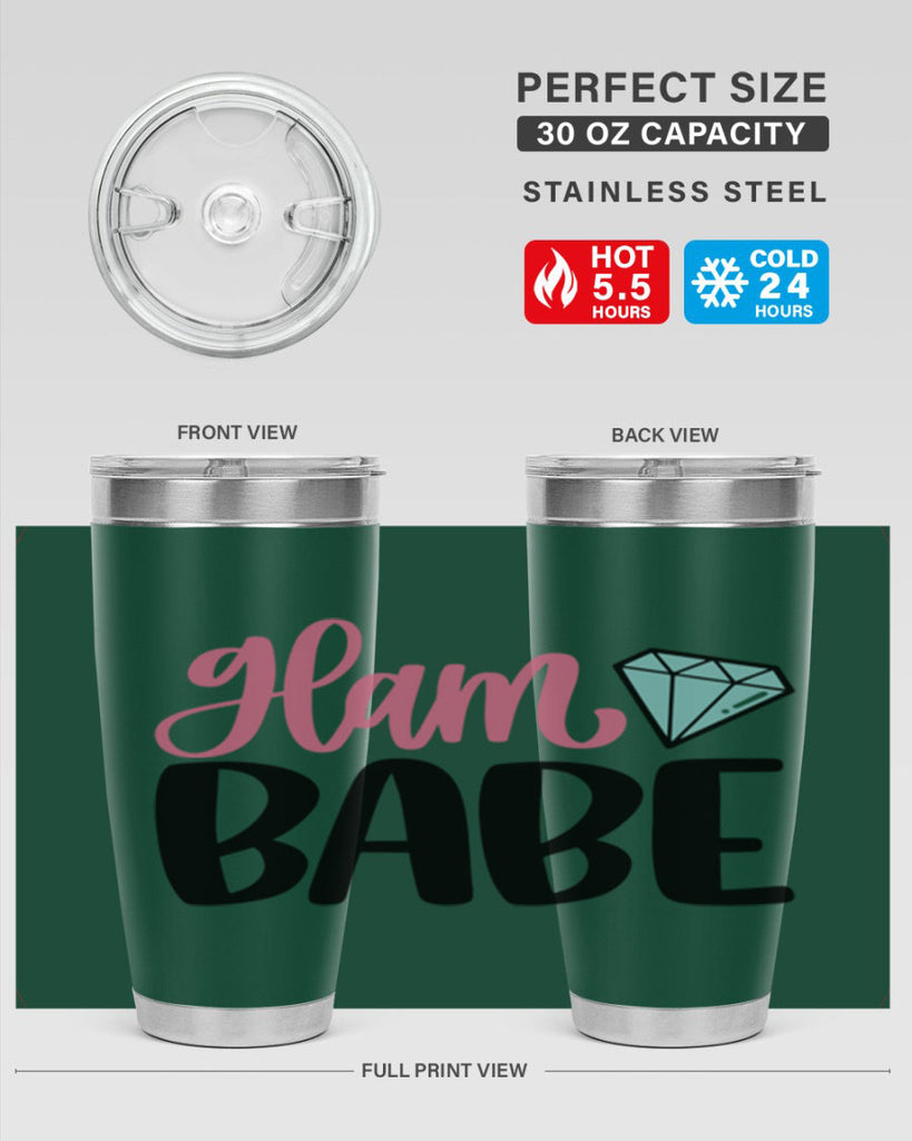 Glam Babe Style 98#- make up- Tumbler