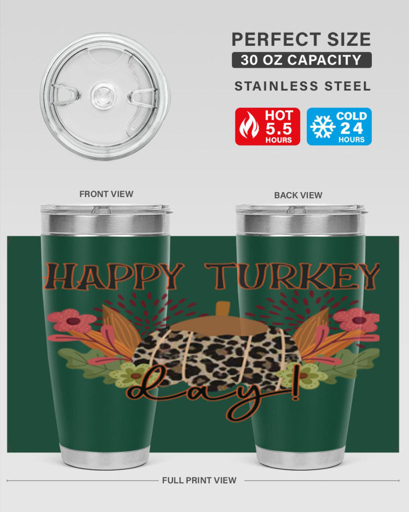 Happy turkey day 253#- fall- Tumbler