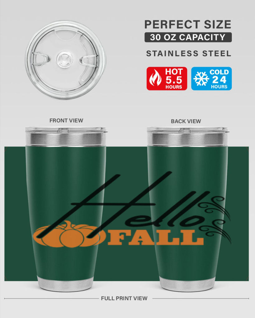 Hello Fall 281#- fall- Tumbler