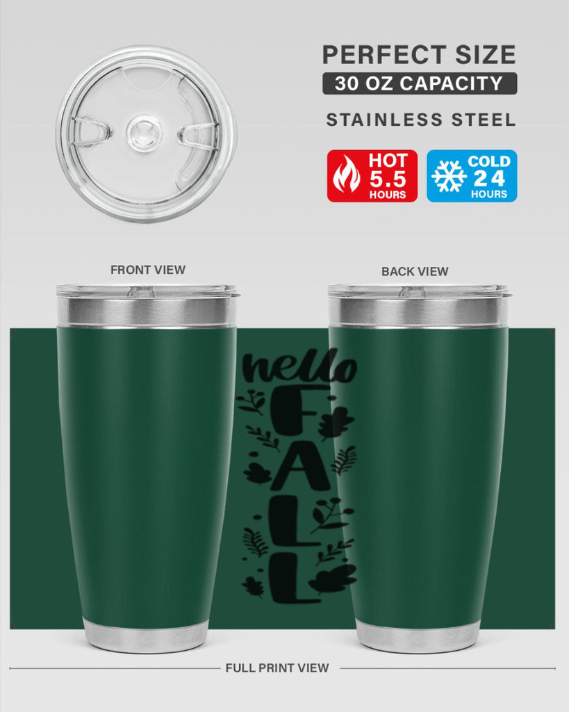 Hello Fall 495#- fall- Tumbler