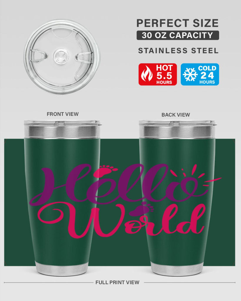 Hello World Style 260#- baby- tumbler