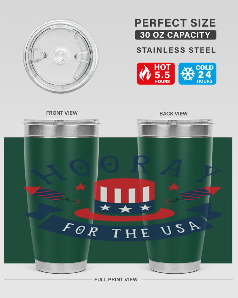 Hooray for the usa Style 42#- Fourt Of July- Tumbler