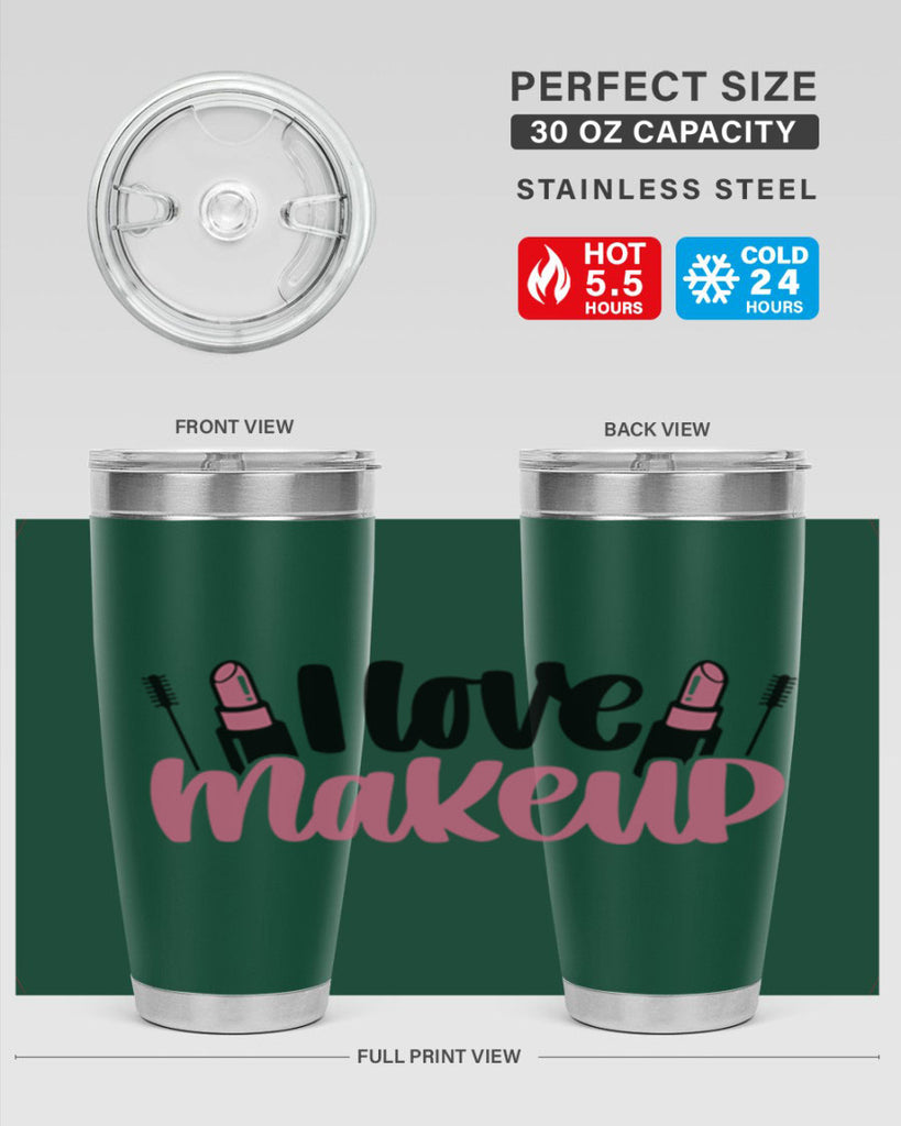 I Love Makeup Style 80#- make up- Tumbler