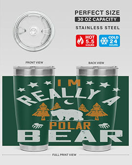 I'm really a polar bear 17#- Bears- Tumbler