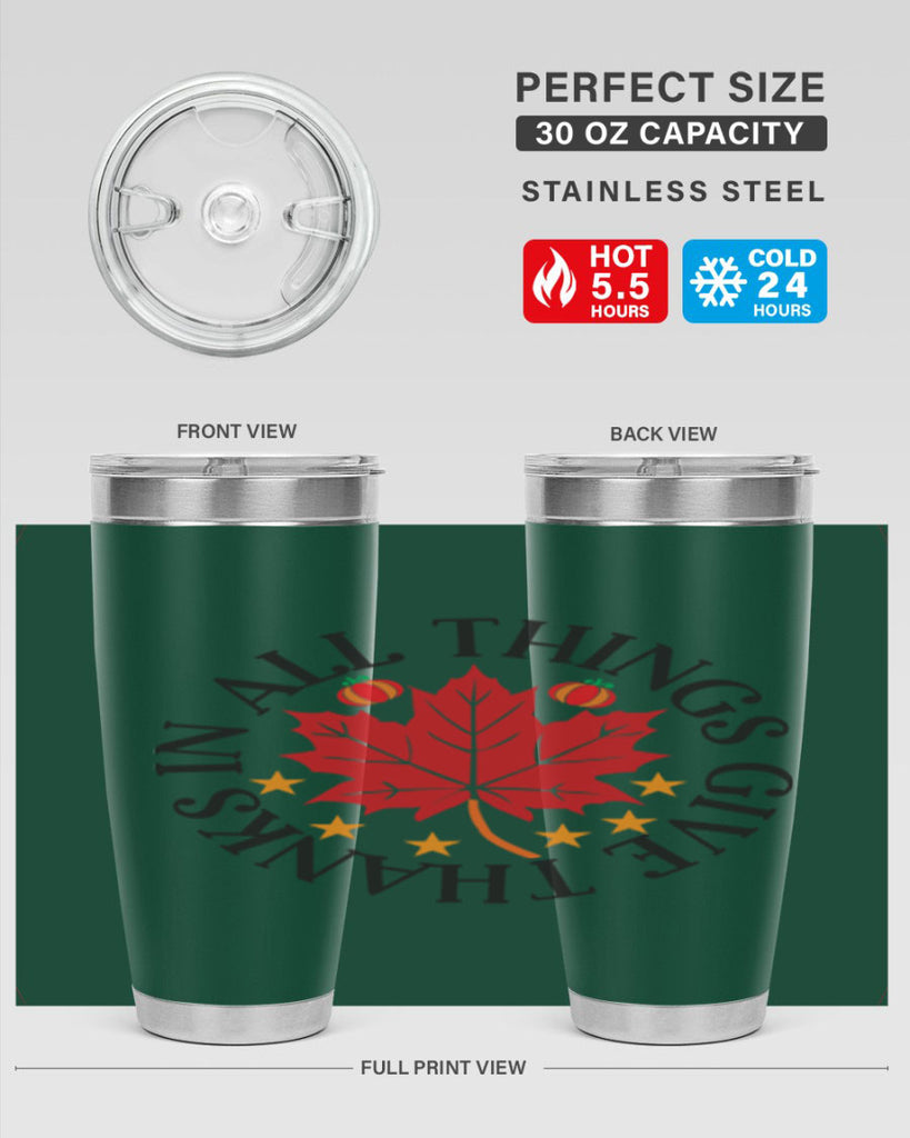 Inallthingsgivethanks 353#- fall- Tumbler