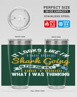 It looks like I’m this huge shark going in for the kill…I don’t know what I was thinking Style 60#- shark  fish- Tumbler