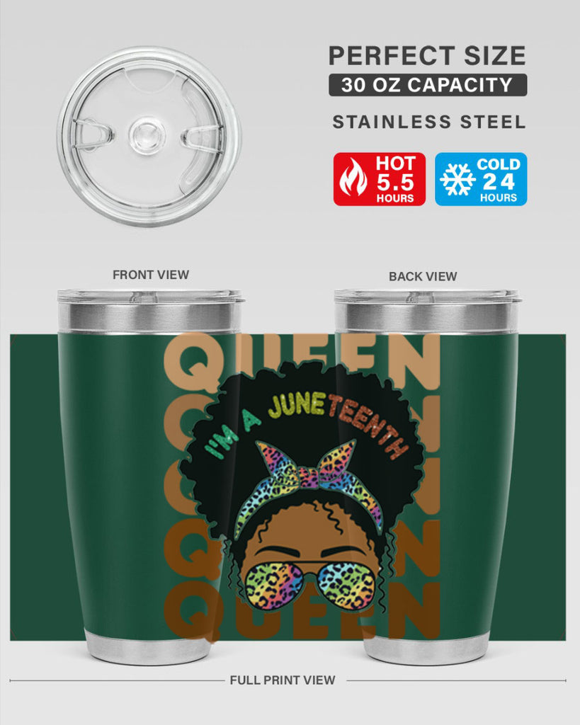 Juneteenth Queen Swag Black Melanin Png 26#- Juneteenth- tumbler