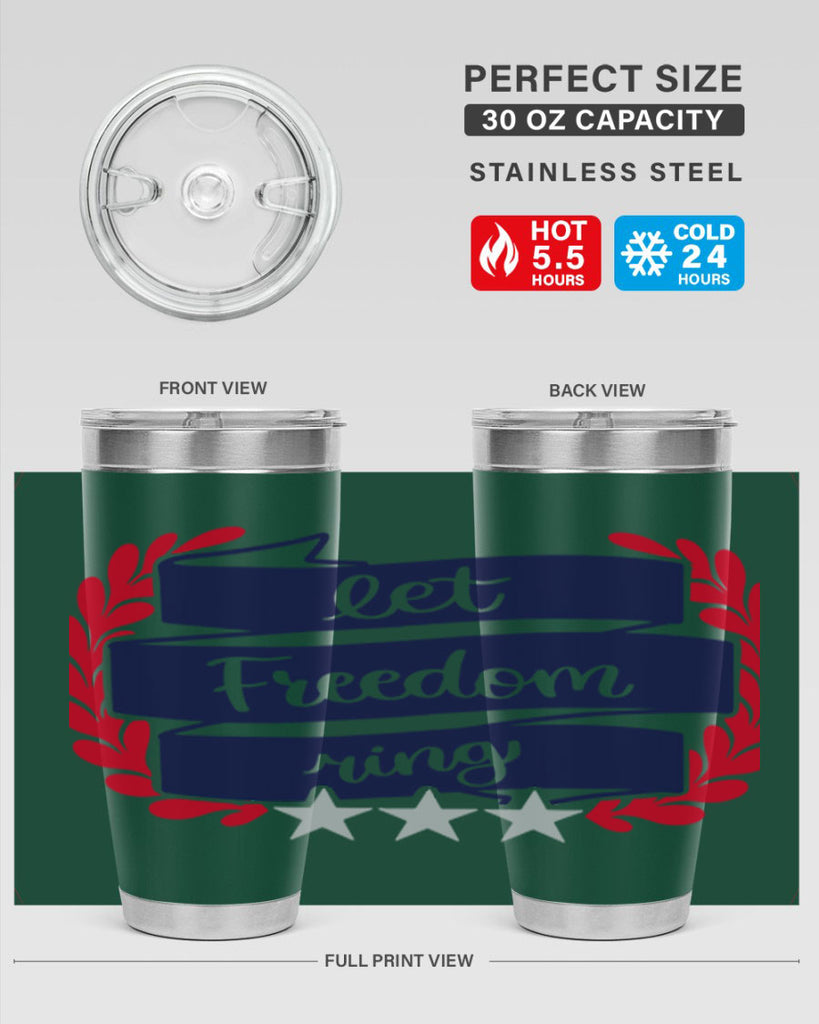 Let Freedom Ring Style 159#- Fourt Of July- Tumbler