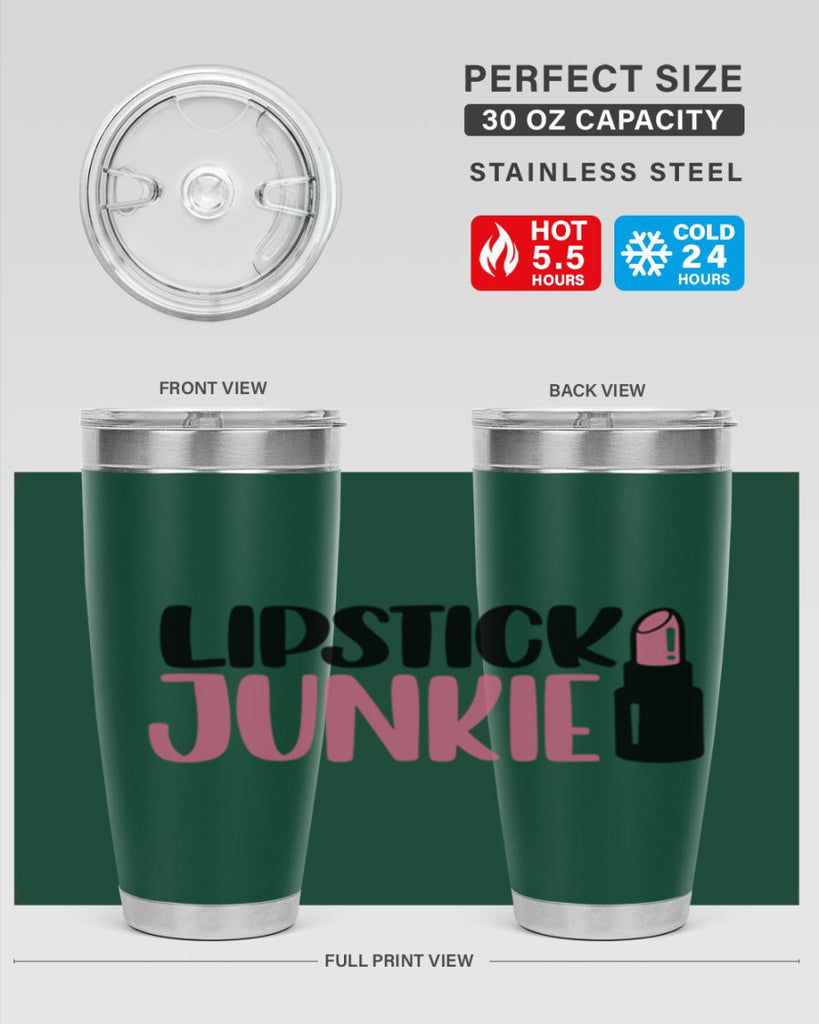 Lipstick Junkie Style 56#- make up- Tumbler