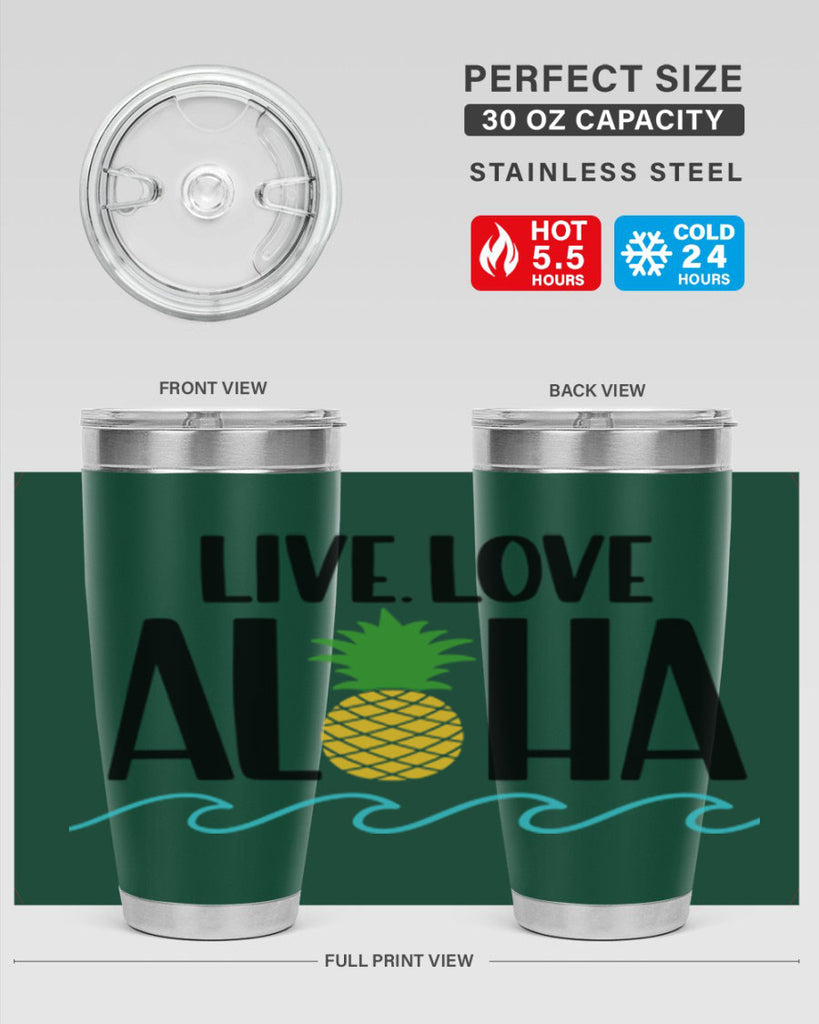 Live Love Aloha Style 30#- summer- Tumbler