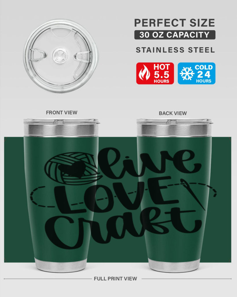 Live Love Craft 15#- crafting- Tumbler