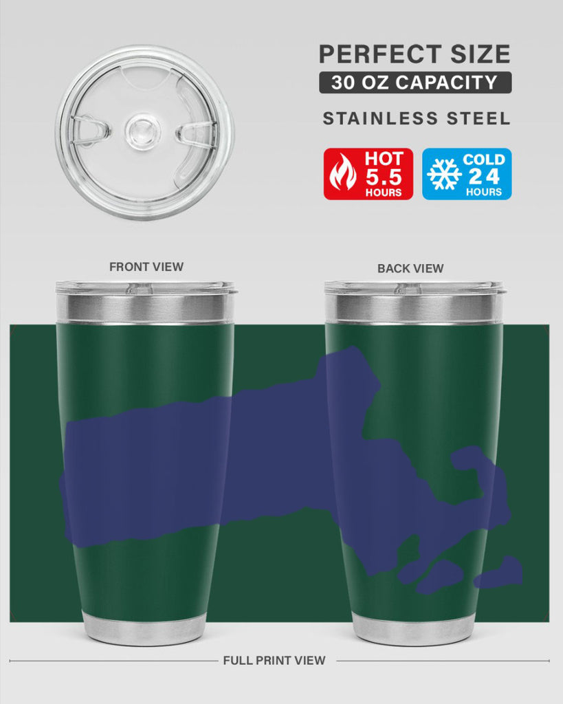 Massachusetts 30#- stateflags- Tumbler