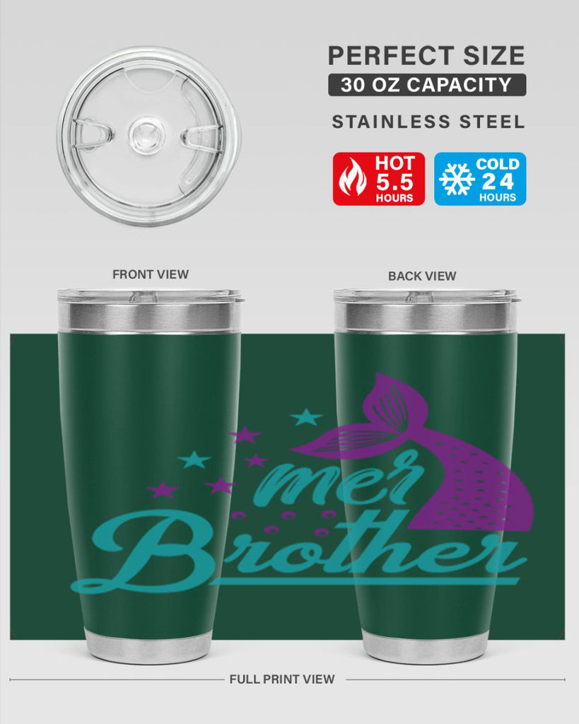Mer Brother 323#- mermaid- Tumbler
