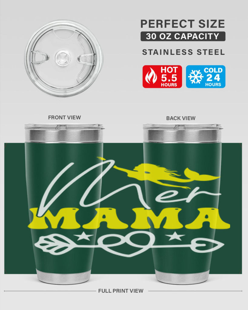 Mer Mama 332#- mermaid- Tumbler