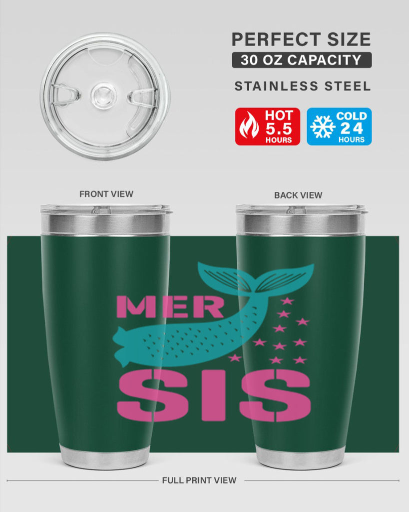 Mer Sis 345#- mermaid- Tumbler