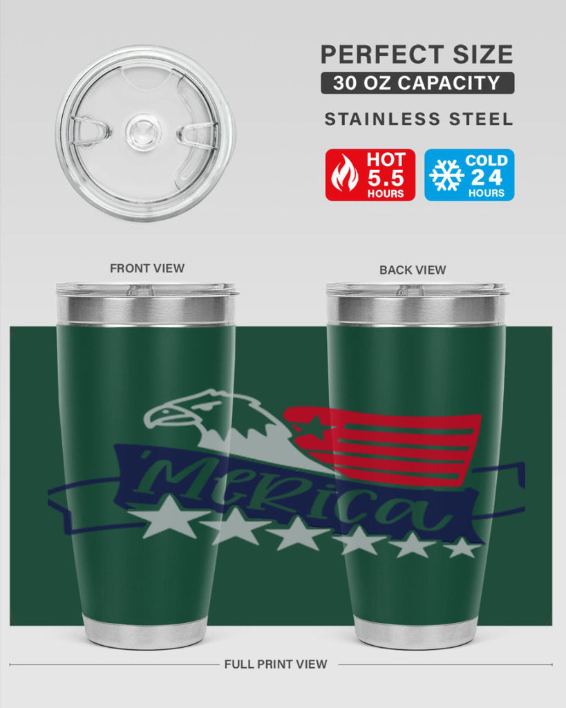 Merica Style 136#- Fourt Of July- Tumbler