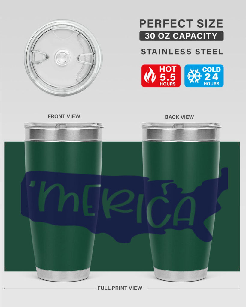 Merica Style 137#- Fourt Of July- Tumbler