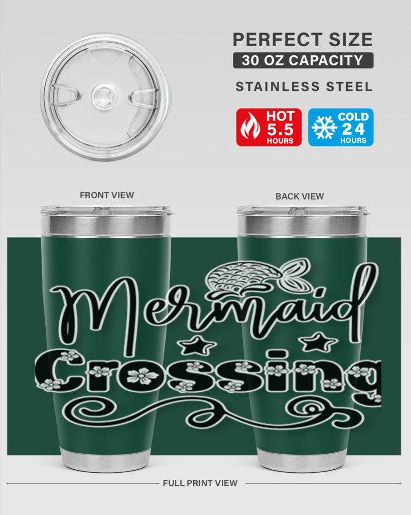 Mermaid Crossing 400#- mermaid- Tumbler