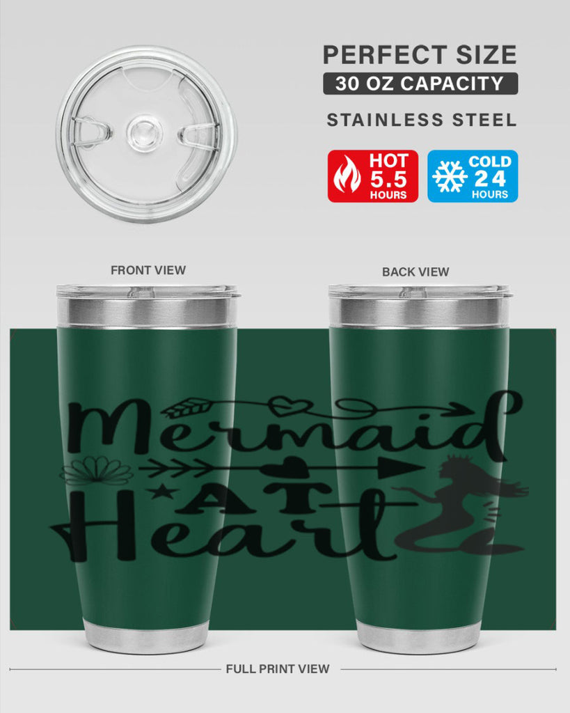 Mermaid at Heart design 397#- mermaid- Tumbler