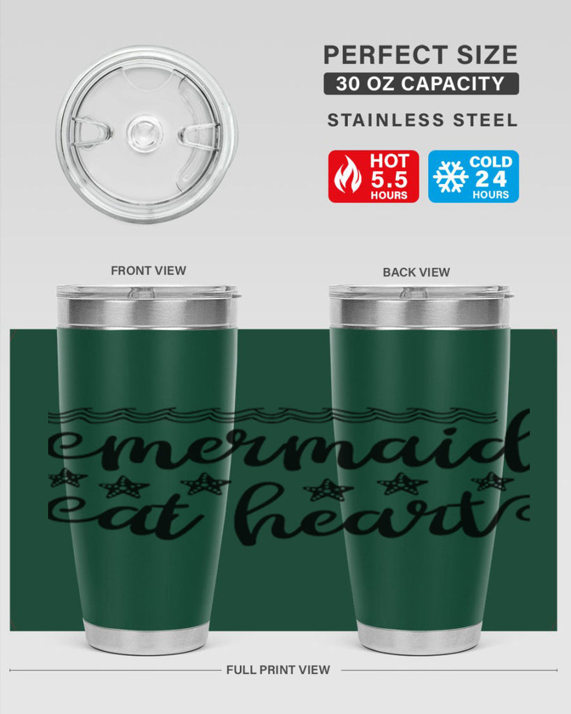 Mermaid at heart design 398#- mermaid- Tumbler