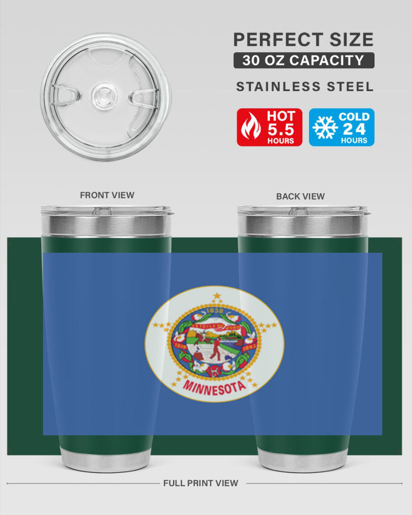 Minnesota 29#- Us Flags- Tumbler
