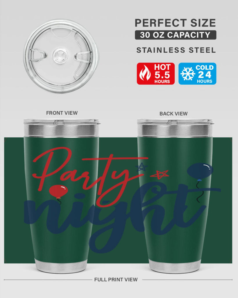 Party Night Style 84#- Fourt Of July- Tumbler