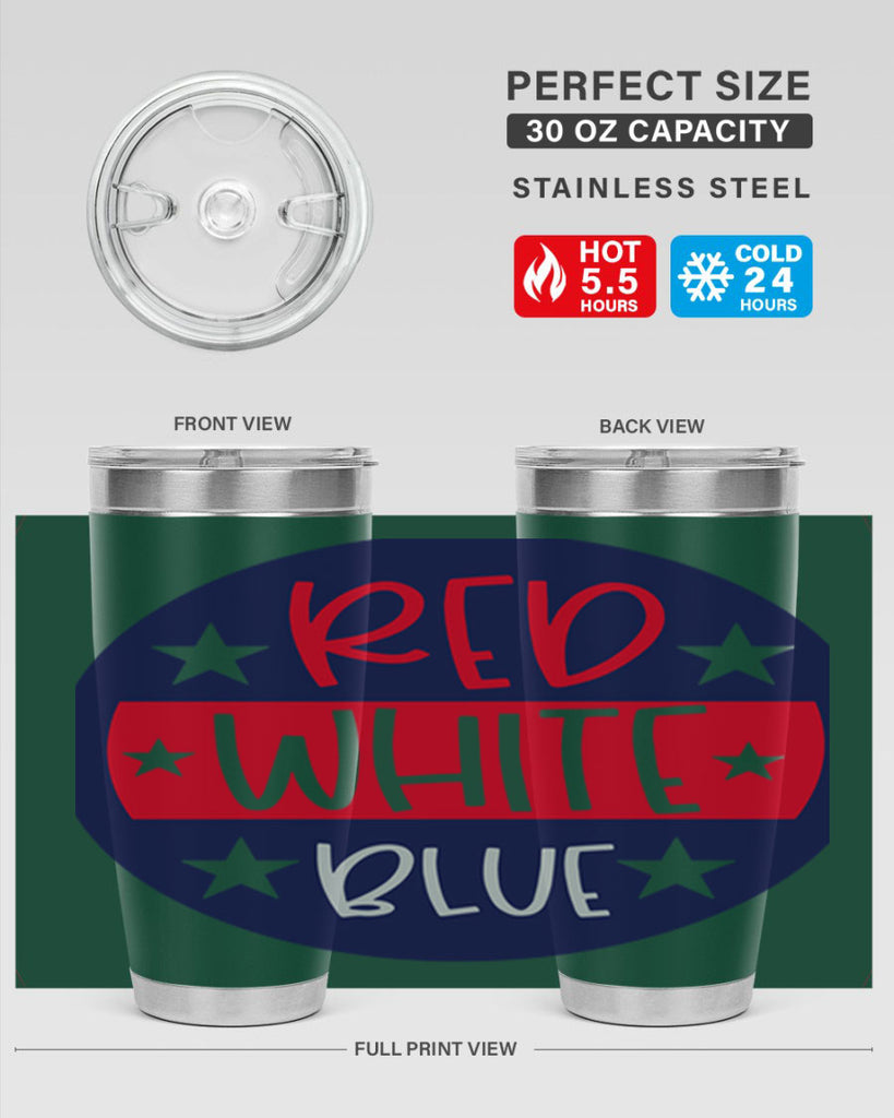 Red White Blue Style 170#- Fourt Of July- Tumbler