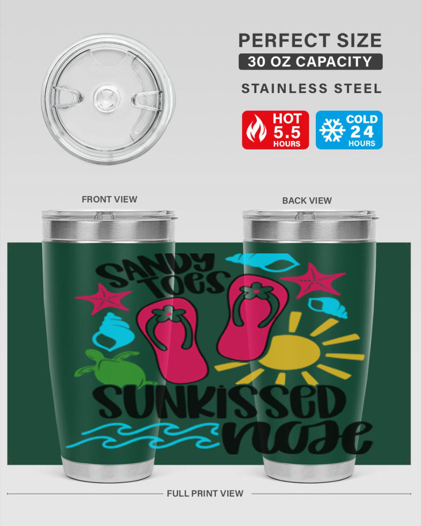 Sandy Toes Sunkissed Nose Style 27#- summer- Tumbler