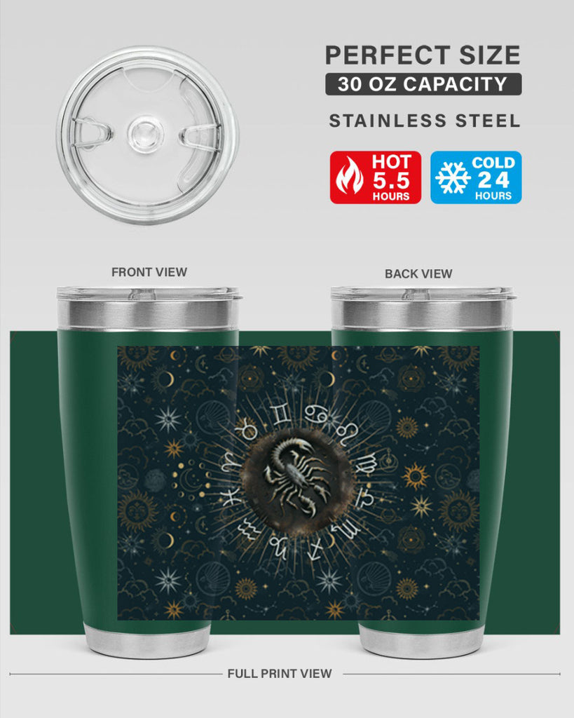 Scorpius Straight 466#- zodiac- Tumbler