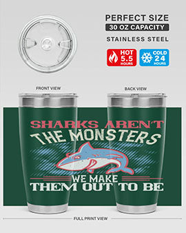 Sharks aren’t the monsters we make them out to be Style 24#- shark  fish- Tumbler