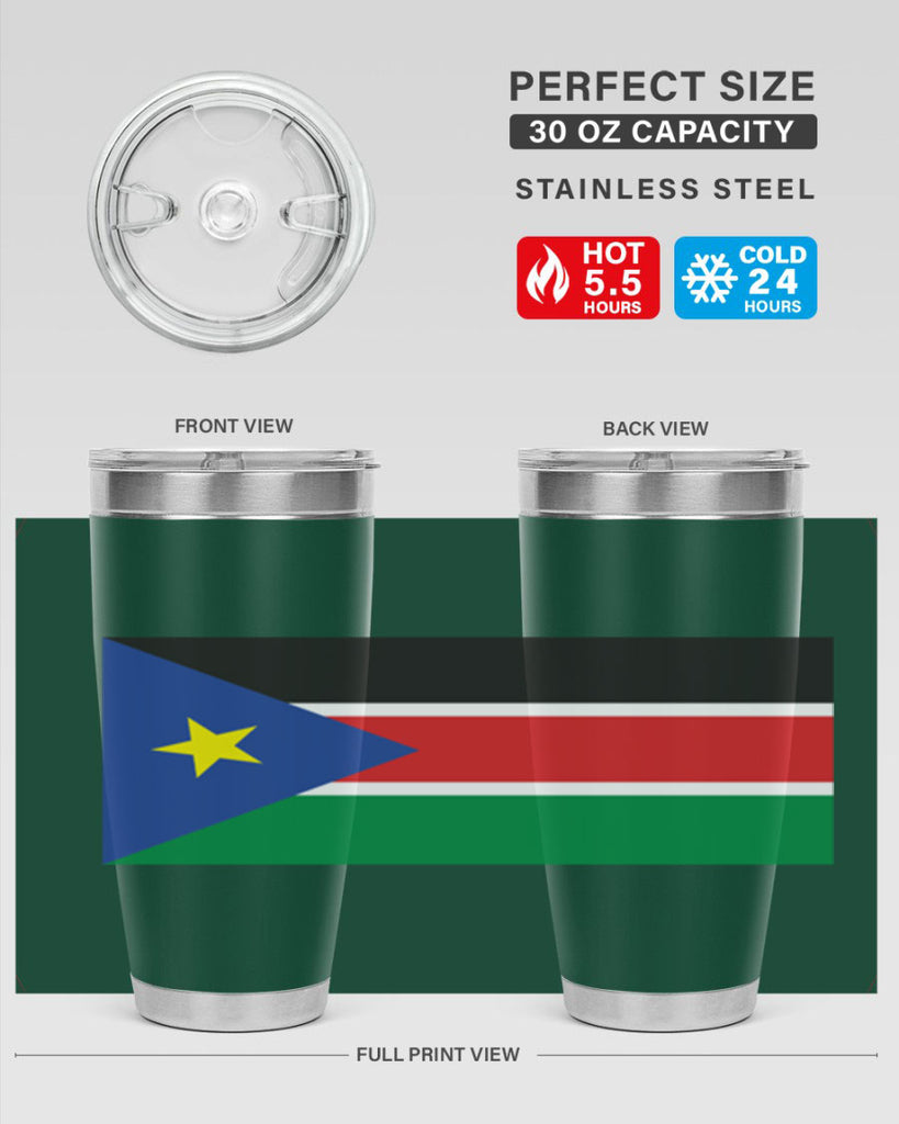 South Sudan 34#- world flags- Tumbler