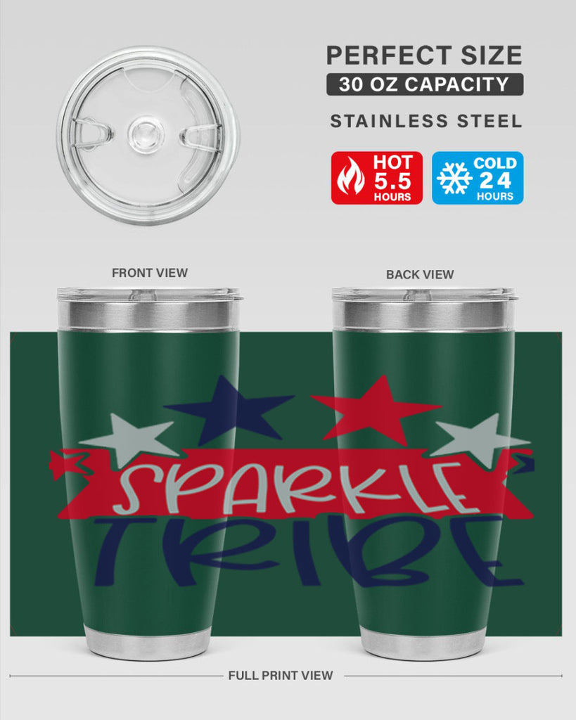 Sparkle Tribe Style 172#- Fourt Of July- Tumbler