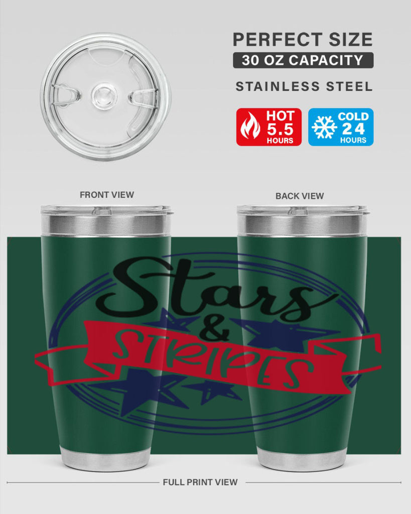 Stars StripeS Style 174#- Fourt Of July- Tumbler