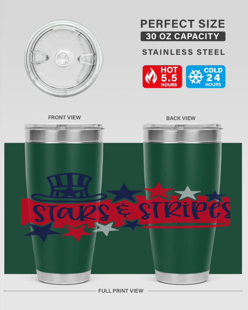 Stars Stripes Style 175#- Fourt Of July- Tumbler