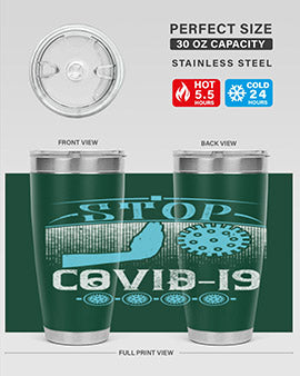 Stop covid Style 22#- corona virus- Tumbler