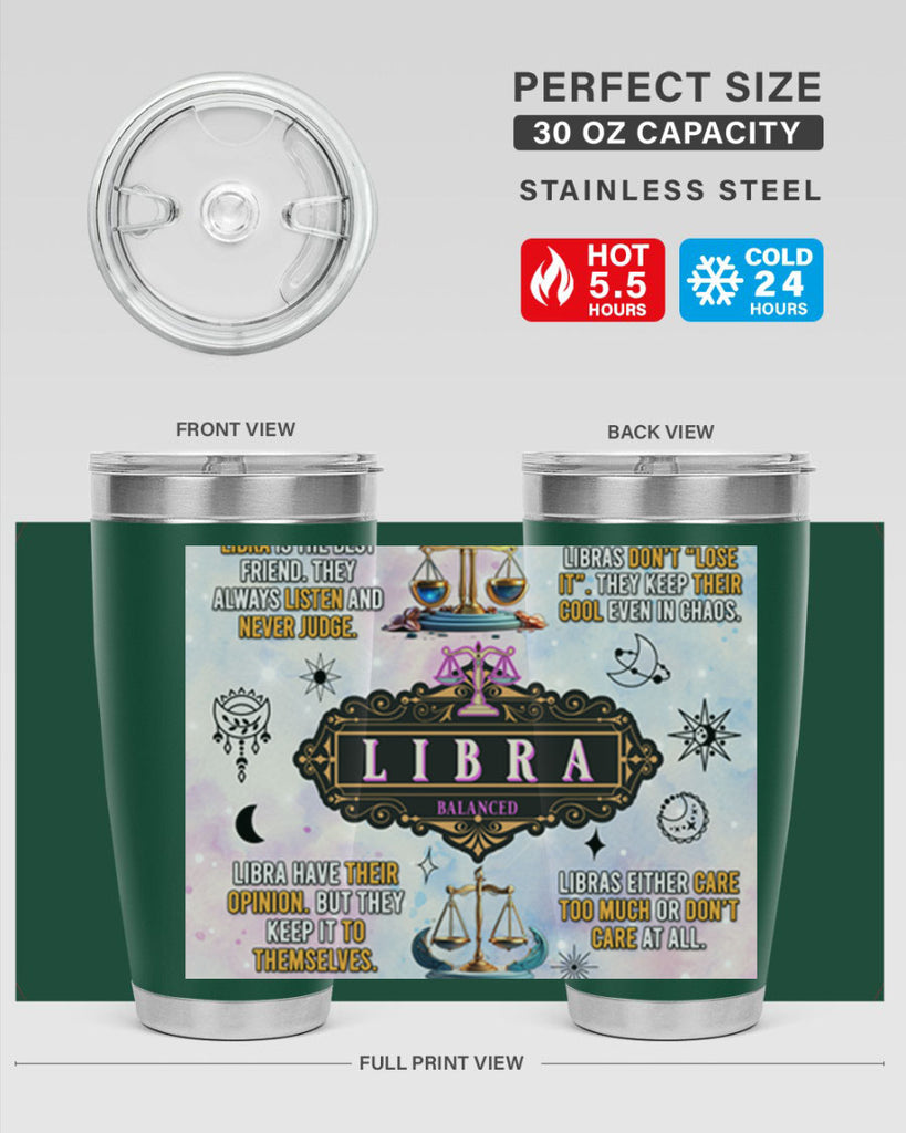 StraightLibra 474#- zodiac- Tumbler