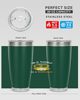 Sunflower Owl In A World A TurtleRabbit 18#- owl- Tumblers
