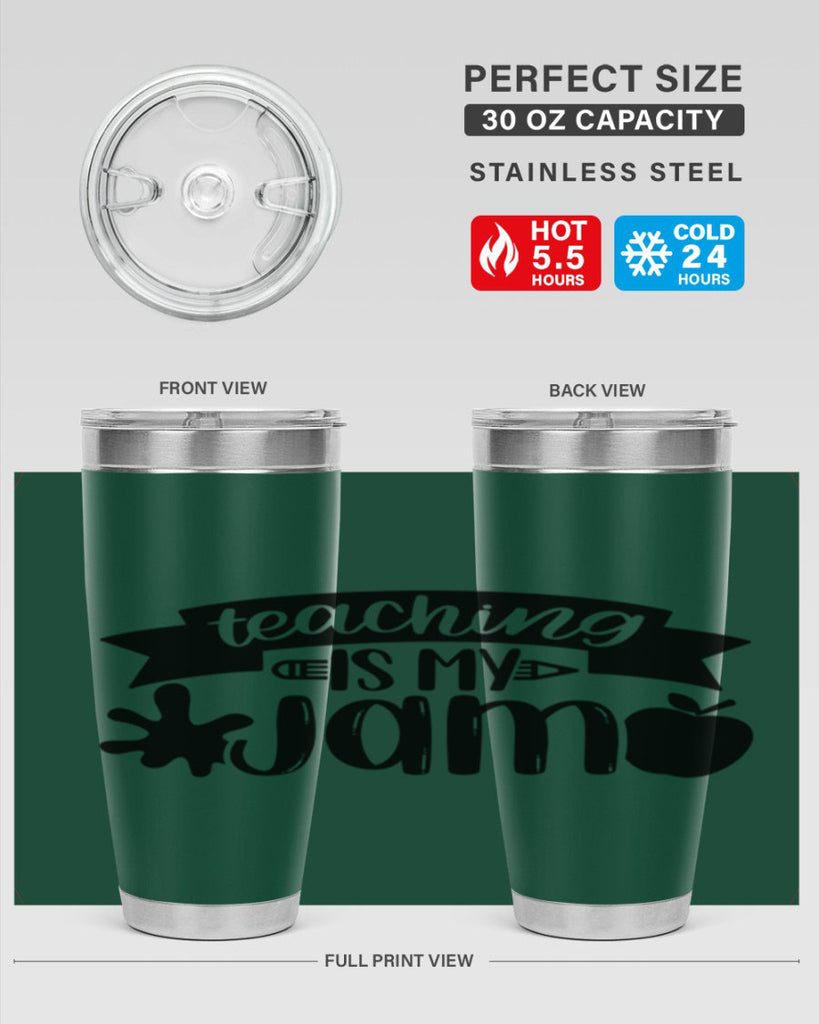Teaching Is My Jam Style 40#- teacher- tumbler