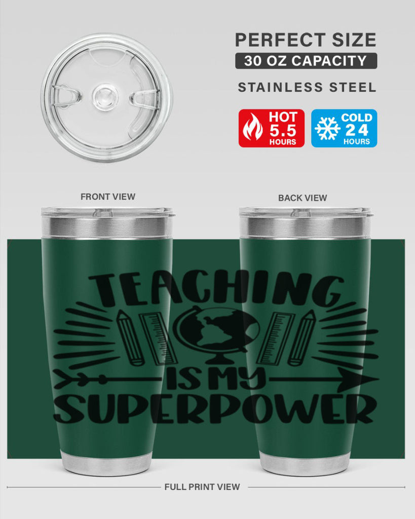 Teaching Is My Superpower Style 39#- teacher- tumbler