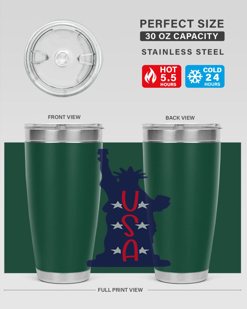 USA Style 181#- Fourt Of July- Tumbler