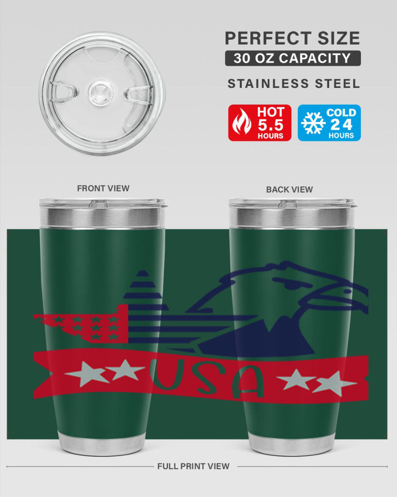 USA Style 182#- Fourt Of July- Tumbler
