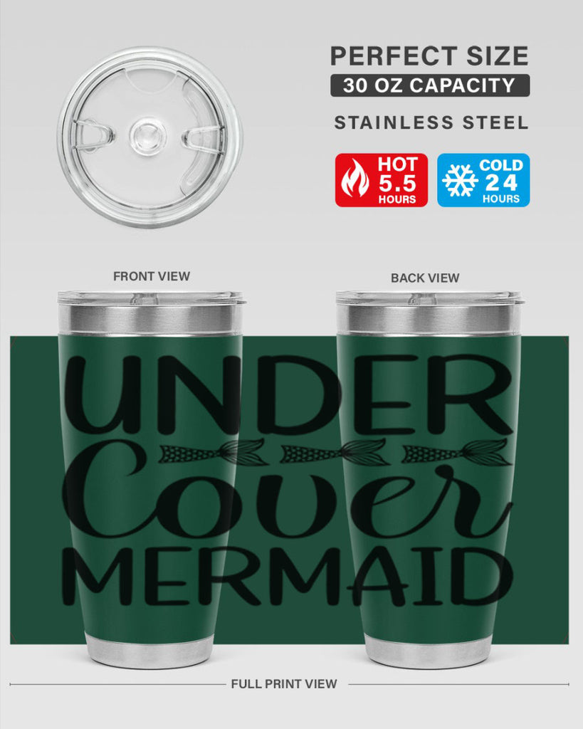 Under Cover Mermaid 647#- mermaid- Tumbler