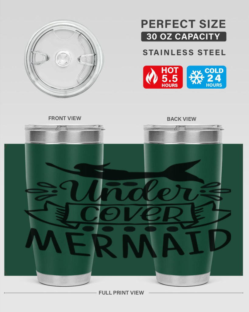 Under cover mermaid 645#- mermaid- Tumbler