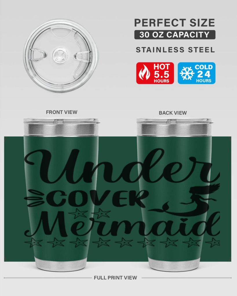 Under cover mermaid 650#- mermaid- Tumbler