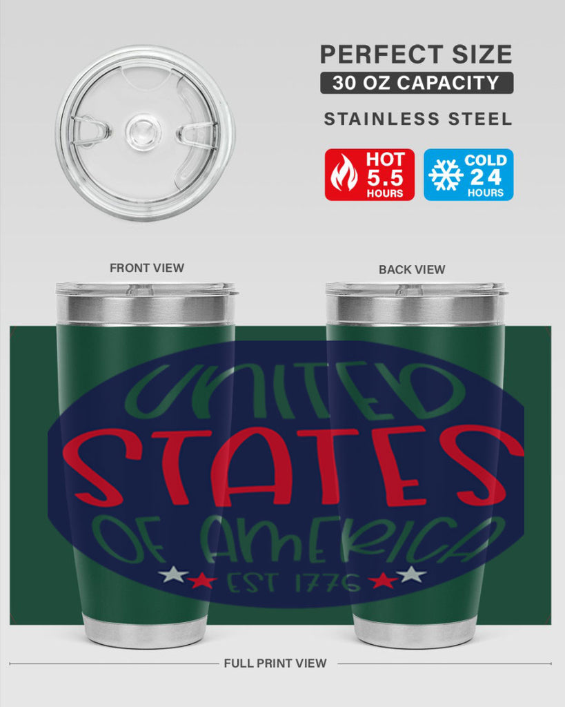 United States Of America Est Style 176#- Fourt Of July- Tumbler