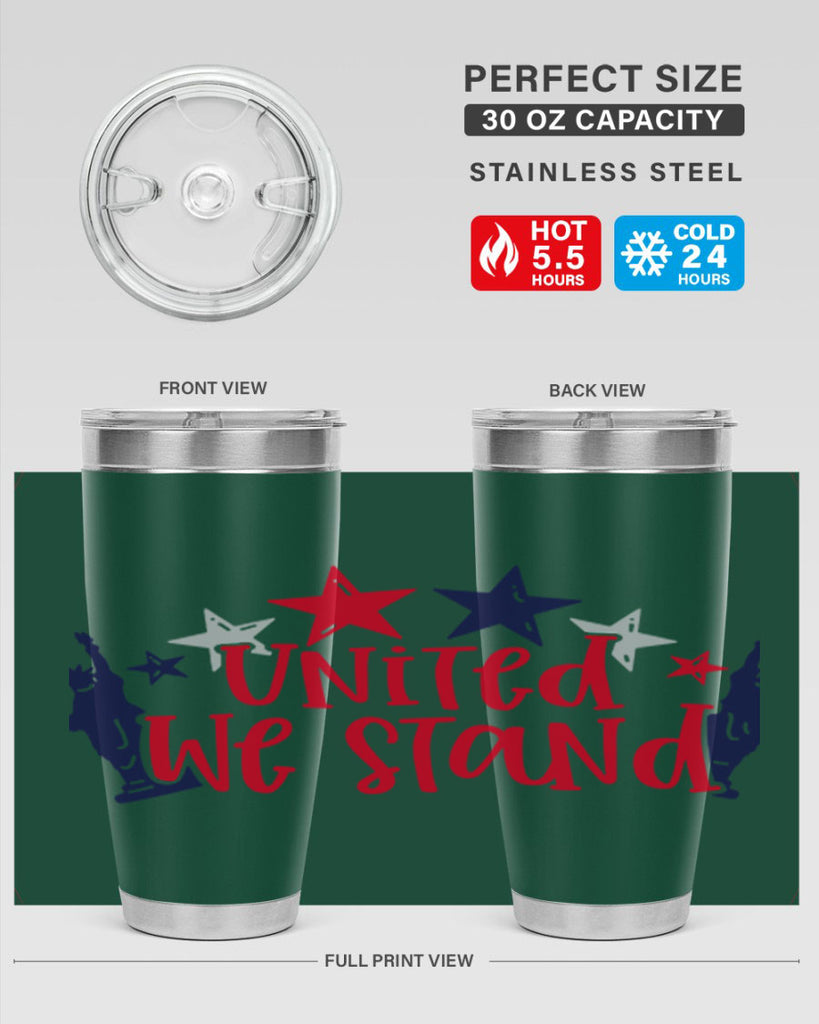 United We Stand Style 179#- Fourt Of July- Tumbler